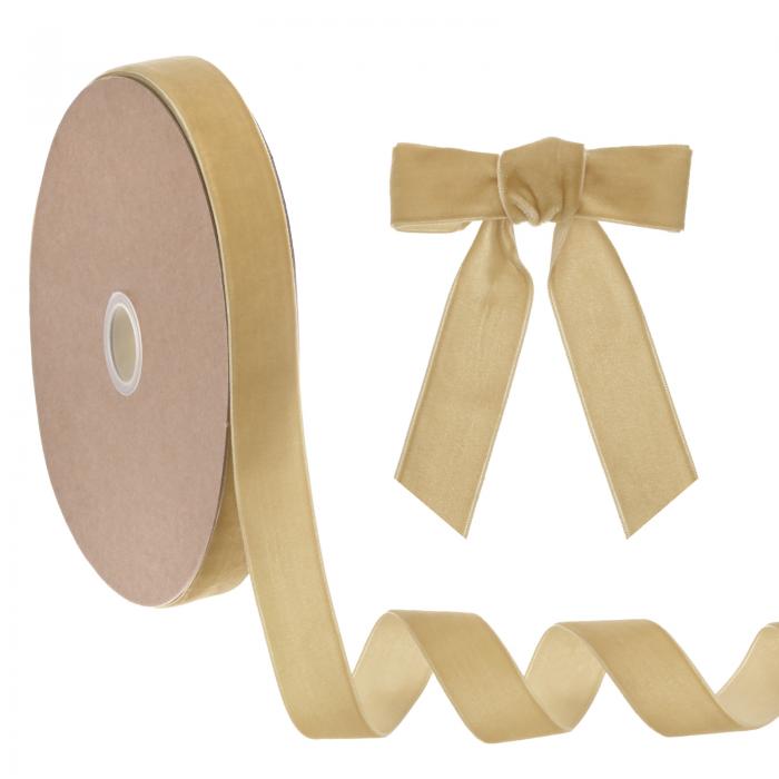 M METERXITY 薄いベルベットリボン 1"25ヤード片面クリスマスリボン クリスマスツリー/ギフト包装/花束..