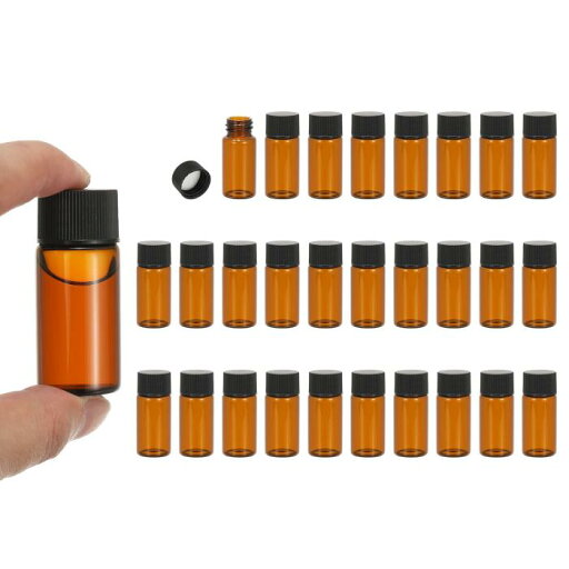 PATIKIL 10ml アンバーガラスバイアル 28個パック サンプルバイアル スクリューキャップ付き しやくメディアボトル 漏れ防止液体サンプルガラスバイアル ラボラトリー収納用 PATIKIL 10ml アンバーガラスバイアル 28個パック サンプルバイアル スクリューキャップ付き しやくメディアボトル 漏れ防止液体サンプルガラスバイアル ラボラトリー収納用