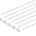 PATIKIL 6mm(1/4インチ)プラスチック製バインディングコム 200個21リングコンビバインディングス パイン20枚容量レターサイズ用紙シートバインデ...
