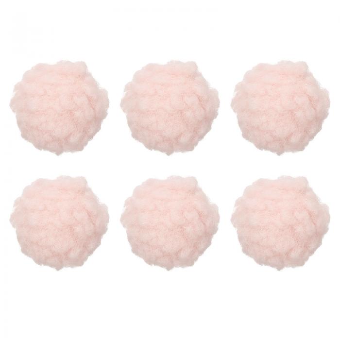 PATIKIL 6個 クラフトポンポンボール 4-5cm（1.5-1.9"） 毛糸ポンポンビッグパフボール キーチェーン ..