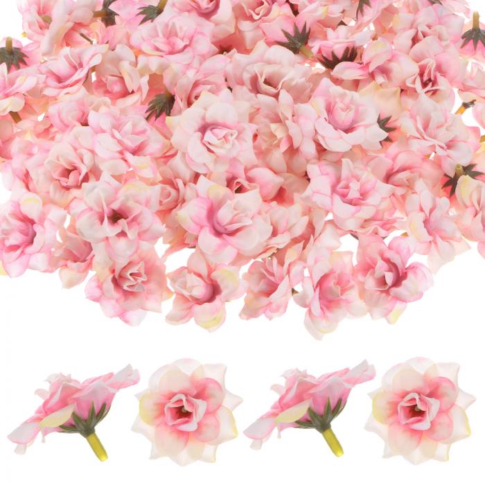 M METERXITY 50パック 人工バラ 花 ヘッド 結婚式/花束/DIYクラフト/パーティー装飾用 シルク製 偽 バ..