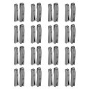 uxcell 16個 ダブルオープンジッパー修理ラッチキット #10銅製インサートピンジッパーストッパー バッグ コート ジャケット ジッパー修理交換用 黒