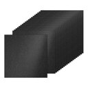 PATIKIL 20シートのブ ラッ クグリッターカードストックペーパー 10 x 10インチ 250gsmのスクエアプレミアムスパークリーペーパークラフトカー...