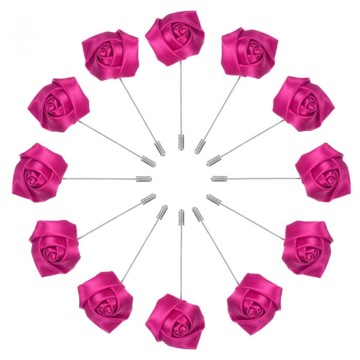 M METERXITY 12個入りのローズブートニア 新郎ブートニア メンズウェディング スーツ装飾 ウェディングブートニエポケットブートニエ DIYウェディン...