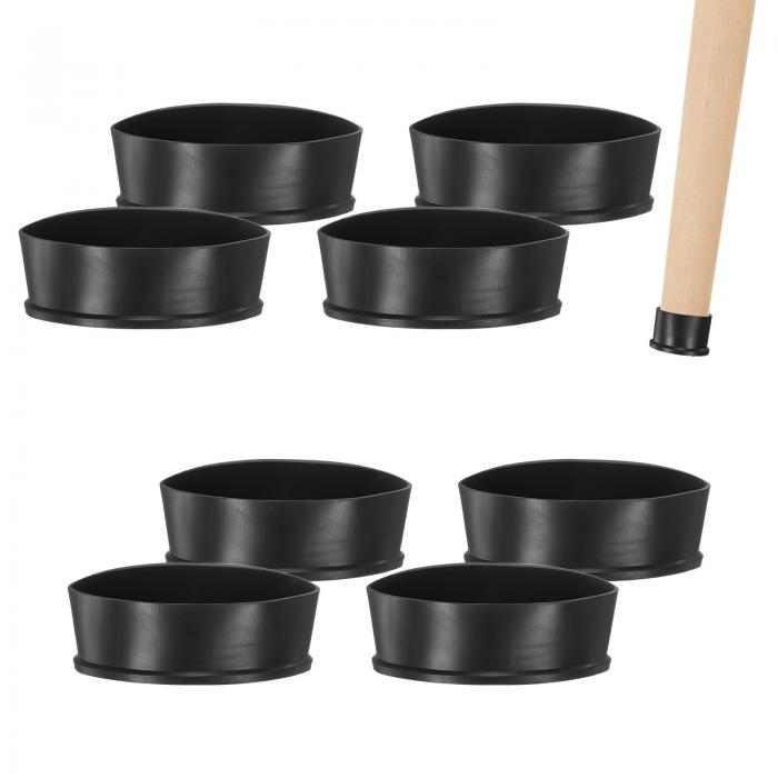 M METERXITY 8パックのチェアレッグキャップ 4"（100mm）PVCチェアレッグフロアプロテクター 折りたた..