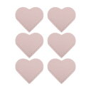 CAPASTEC ブックマーク しおり ハート レザー ページブックマーク ブックマーカー ページマーカー 読者 子供用 かわいい 読書ギフト 6個 桜色