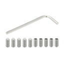 PATIKIL ナイロン先端グラブスクリューM6x14mm 10個304ステンレス鋼メトリック六角ソケットヘッドカップポ イントボルトアンチスリップ内部六角ドラ...