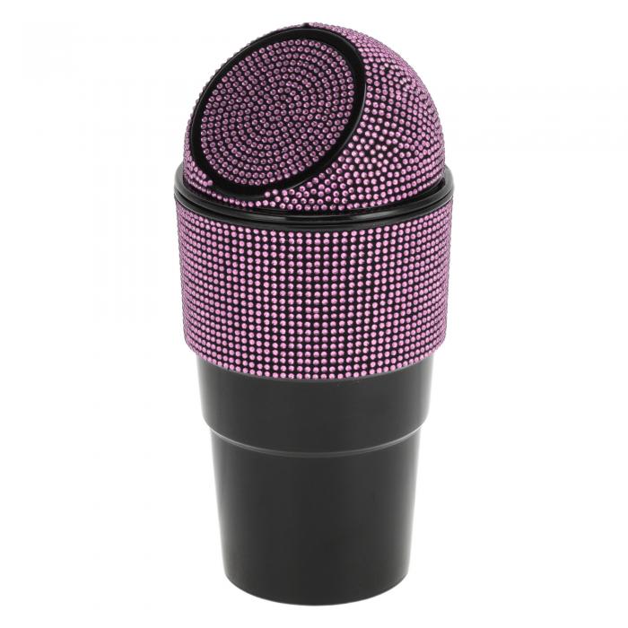 TUCKBOLD 車用ゴミ箱 ポータブル フロントシートに対応用 ゴミ箱 ピンク 1個 3.9インチ 長さ 2.8インチ 幅 7.9インチ 高さ プラスチック