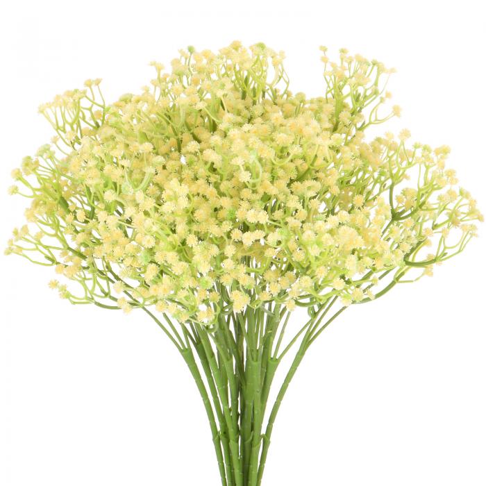 M METERXITY 16パック 人工 カスミソウ 22.8" フェイク ギプソフィラプラスチックブーケ リアルタッチ ..