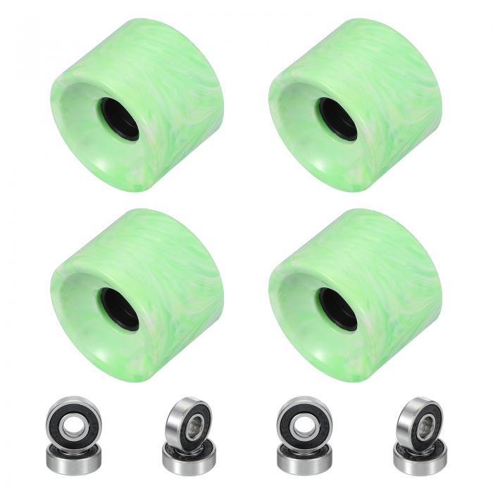 PATIKIL 70mm スケートボードホイール 1セット 78A 硬度 ストリートホイール PU クルーザーホイール 60..