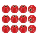 M METERXITY 12個入り ねじ込み式ボールノブ M5女性用スレッド20mm直径。旋盤/機械/芝刈り機用 熱硬化性ボールノブ ラウンドフェノール真鍮イン...
