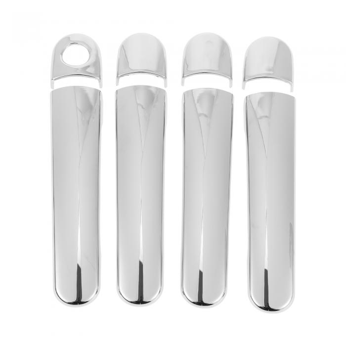 Motoforti フォルクスワーゲンに対応パサート1998-2005用の車のドアハンドルカバートリム サイドドアハンドルカバー ABS シルバートーン 1セット