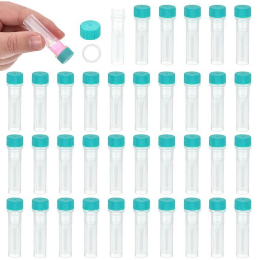 PATIKIL 0.5mLプラスチック試験管 36個凍結試験管グラデュエートビアルコンテナストレージスクリューキャップ ラボ実験室科学用 緑クリア PATIKIL 0.5mLプラスチック試験管 36個凍結試験管グラデュエートビアルコンテナストレージスクリューキャップ ラボ実験室科学用 緑クリア