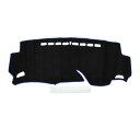 HEROFFIX ホンダに対応 フィット ハイブリッド GK8/9用 GP7/8用 GK3/4/5/6用 ハイブリッド GP5/6用 ダッシュボードマット 車内用ダッシュボードカバー 日焼け防止 映り込み防止 傷防止 スエード素材 ブラック ブルーライン 1Pセット カスタムパーツ アクセサリー(2)