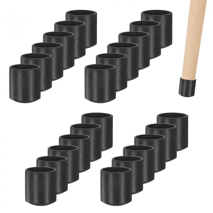 M METERXITY 24個入りのチェアレッグキャップ 3/8"（10mm）PVCチェアレッグフロアプロテクター 折りた..