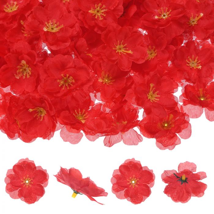 M METERXITY 150個入りの人工桜の花びら シルク製のフェイクフラワーヘッド ウェディング/ドレス/フラ..