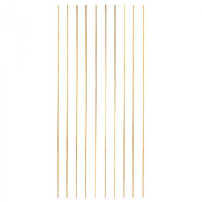 PATIKIL 真鍮丸棒10本 1.5mm x 8