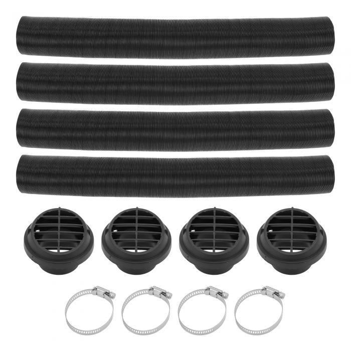 TUCKBOLD 車両 トラック RV バス バン ボート カー ヒーターダクトキット カー ヒーターダクトパイプ ..