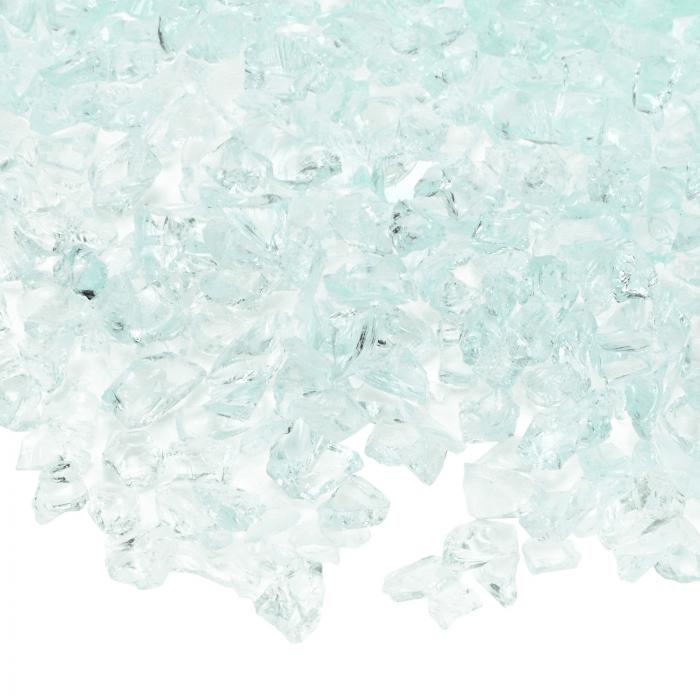 M METERXITY ハイラスターファイヤーグラスグラベルストーン ガラスジェム クラッシュドガラス クラフ..