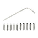 PATIKIL ナイロン先端グラブスクリューM3x10mm 10個304ステンレス鋼メトリック六角ソケットヘッドカップぽいんとボルトアンチスリップインターナルヘ...