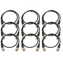 PATIKIL 電源ケーブル1.64フィート 9個10mm x 13mm RCAメス-メスピグテールバ レルプラグコネクターケーブル CC TVセキュリティカメラ照明電源アダプター用 ブ ラ ック(3)