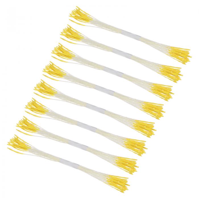 M METERXITY 200個入りの人工花ステーメンキット ミニダブルヘッド花ステーメンピスティル 花作り クラ..