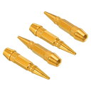 PATIKIL ス パ イク形状 タイヤバルブステムキャップ60 MM 4個アルミニウム合金車輪バルブキャップユニバーサル防塵タイヤバルブカバー車 オートバイト...