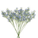 uxcell 12個 偽 人工花 ブルク PU人工花 茎付き ホームデコレーションウェディングホテルオフィス用 ライトブルー