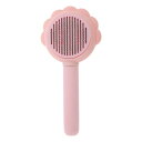 CAPASTEC ペットブラシ ワンプッシュ式 猫ブラシ 犬ブラシ 丸洗い可能 皮膚に優しい 抜け毛取り マッサージ 長毛 短毛 スリッカーブラシ 犬猫通用 ペ...