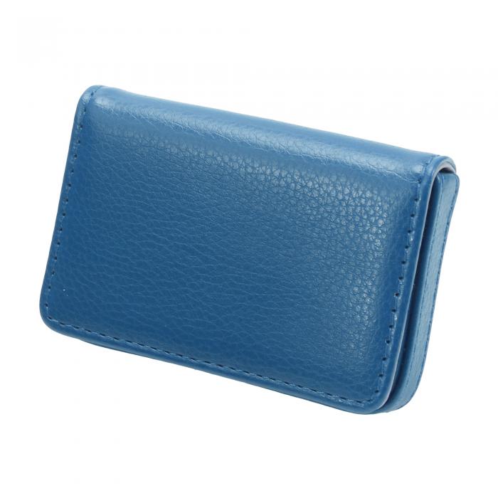 CAPASTEC 名刺入れ メンズ 名刺ケース 大容量 カードケース 取り出し簡単 磁石 シンプル 就職祝い ギフト 男女兼用 1個 青