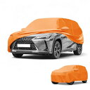 Partuto カーカバー 防水 オールウェザー 自動車用 アウトドア用 アンチUV サン 雨保護 Lexusに対応 UX 210D-PU オレンジ W/ジッパ...