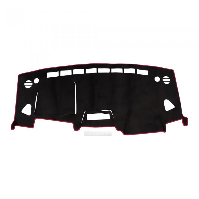 TUCKBOLD スズキに対応 ソリオ MA15S用 ダッシュボードマット 車内 ダッシュボードカバー 保護マット インテリア 内装 カスタム パーツ アクセサリー 日焼け防止/映り込み防止/傷防止/ズレ防止 フランネル素材 ブラック レッドライン 1Pセット