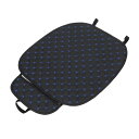 Partuto 1 Pc 48.5x60.5cm ユニバーサルカーシートクッション - 車の旅行用運転席保護パッドカバーアンチスリップ - フォーレザーブラック...