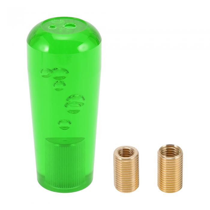 HOPESPANNER 円筒形クリ スタル10cmシフトノブ ユニバーサルギアシフトノブ アクリル製 自動車用マニュ..