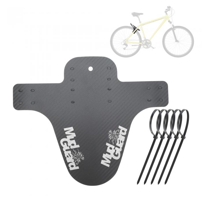 BULLSPANN 1セット 自転車フェンダー 自転車マッドガード カーボンファイバーパターン自転車バイクフェ..