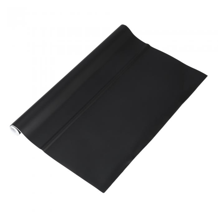 Motoforti ユニバーサルカーラップフィルムビニールラップカバー16.4フィート×23.62インチ保護PVCマットブラック1枚