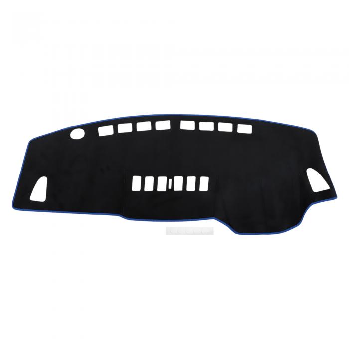 TUCKBOLD 日産に対応 ティーダ C11用 2005-2010用 ダッシュボードマット 車内 ダッシュボードカバー 保護マット インテリア 内装 カスタム パーツ アクセサリー 日焼け防止/映り込み防止/傷防止/ズレ防止 フランネル素材 ブラック ブルーライン 1Pセット