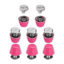 uxcell 8set フラットヘッドスタッドス パ イク10mm メタルパースフィートハンドバッグネイルヘッドスタッドフラットバックルボタンキャップコーンリベ...