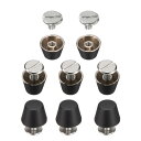 uxcell 8set フラットヘッドスタッドス パ イク10mm メタルパースフィートハンドバッグネイルヘッドスタッドフラットバックルボタンキャップコーンリベ...