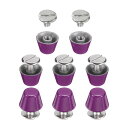 uxcell 8set フラットヘッドスタッドス パ イク10mm メタルパースフィートハンドバッグネイルヘッドスタッドフラットバックルボタンキャップコーンリベ...