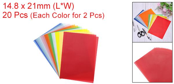 uxcell カラーベラムペーパー 20シート マルチカラー 透明性 8.3" x 5.9" プリンタブルベラムペーパー 半透明ベラムシート ウェディング招待状 インクジェット レー ザープリンター用 uxcelljapan-11104144 uxcell japan サンプル画像2