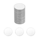 uxcell 20個 ステンレススチールディスク空白スタンピングタグエングレーブドステンレススチールラウンド装飾ペンダント1mm(T) 12mm/0.5