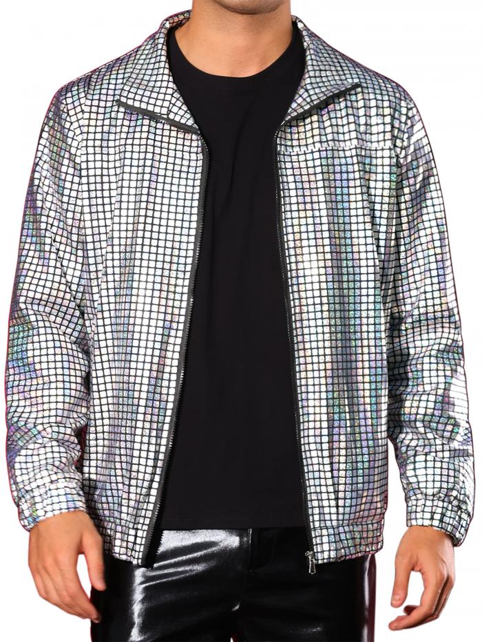 商品詳細 特徴 【属性1】【独特なデザイン】ホログラフィックな表面と鮮やかな色彩で、あらゆる角度から光を捉え、注目の的になること間違いなしです。【属性2】【パーティースタイル】光沢のあるパンツ、フェイクレザーパンツ、ジーンズと合わせると、簡単にパーティースタイルを演出できる光沢のあるジャケットです。【属性3】【用途】現代の男性向けにデザインされたこのホログラフィック ジャケットは、パーティー、クラブ、または印象付けたい重要なイベントに最適です。【属性4】【モデルサイズ】レギュラーフィット。モデルはLサイズを着用しています。身長：189cm、胸囲：94cm、ウエスト：81cm、ヒップ：102cm、体重：80kg。【属性5】【ヒント】手洗いのみ。洗濯機洗いやアイロンがけはしないでください。サイズについてご質問がある場合はお問い合わせください。【商品説明】ラース アマデウス ホログラフィック ジャケット メンズ メタリック ジップアップ 長袖 パーティー ディスコ シャイニー ジャケット ホログラフィック光沢のあるジッパー長袖パーティースタイル洗練されたフルジップデザインが特徴のこのメタリックジャケットは、さまざまなカラーから選べるため、さまざまな服装や機会に十分対応できます。この光沢のあるジャケットは、魅力的な美しさと、ほとんどの体型に似合うレギュラーフィットを組み合わせ、素晴らしい見た目でありながら自由に動くことができます。 注意書き 【注意事項】 ・当店でご購入された商品は、原則として、「個人輸入」としての取り扱いになり、すべて中国の広東省からお客様のもとへ直送されます。 ・ご注文後、1〜3営業日以内に配送手続きをいたします。配送作業完了後、遅くとも1ヶ月程度でのお届けとなります。 ・個人輸入される商品は、すべてご注文者自身の「個人使用・個人消費」が前提となりますので、ご注文された商品を第三者へ譲渡・転売することは法律で禁止されております。 ・関税・消費税が課税される場合があります。 詳細はこちらご確認下さい。 ＊色がある場合、モニターの発色の具合によって実際のものと色が異なる場合がある。