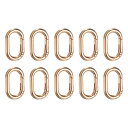 uxcell 10個 スプリングOリング楕円形メタルクリップ1.3