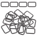 uxcell 18個 メタル長方形リングバックル 4/5