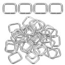 uxcell 36個 メタル長方形リングバックル 4/5