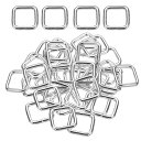 uxcell 36個 メタル長方形リングバックル 4/5