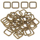 uxcell 36個 メタル長方形リングバックル 4/5