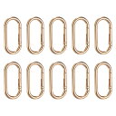 uxcell 10個 スプリングOリング楕円形メタルクリップ2