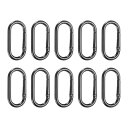 uxcell 10個 スプリングOリング楕円形メタルクリップ2